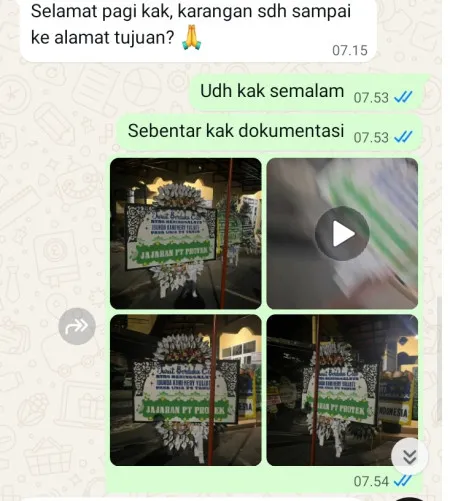 Pengiriman Papan Bunga Selamat Pondok Jagung