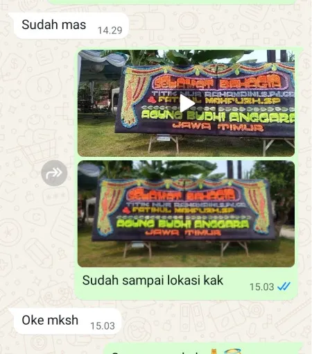 Pengiriman Papan Bunga Pondok Jagung
